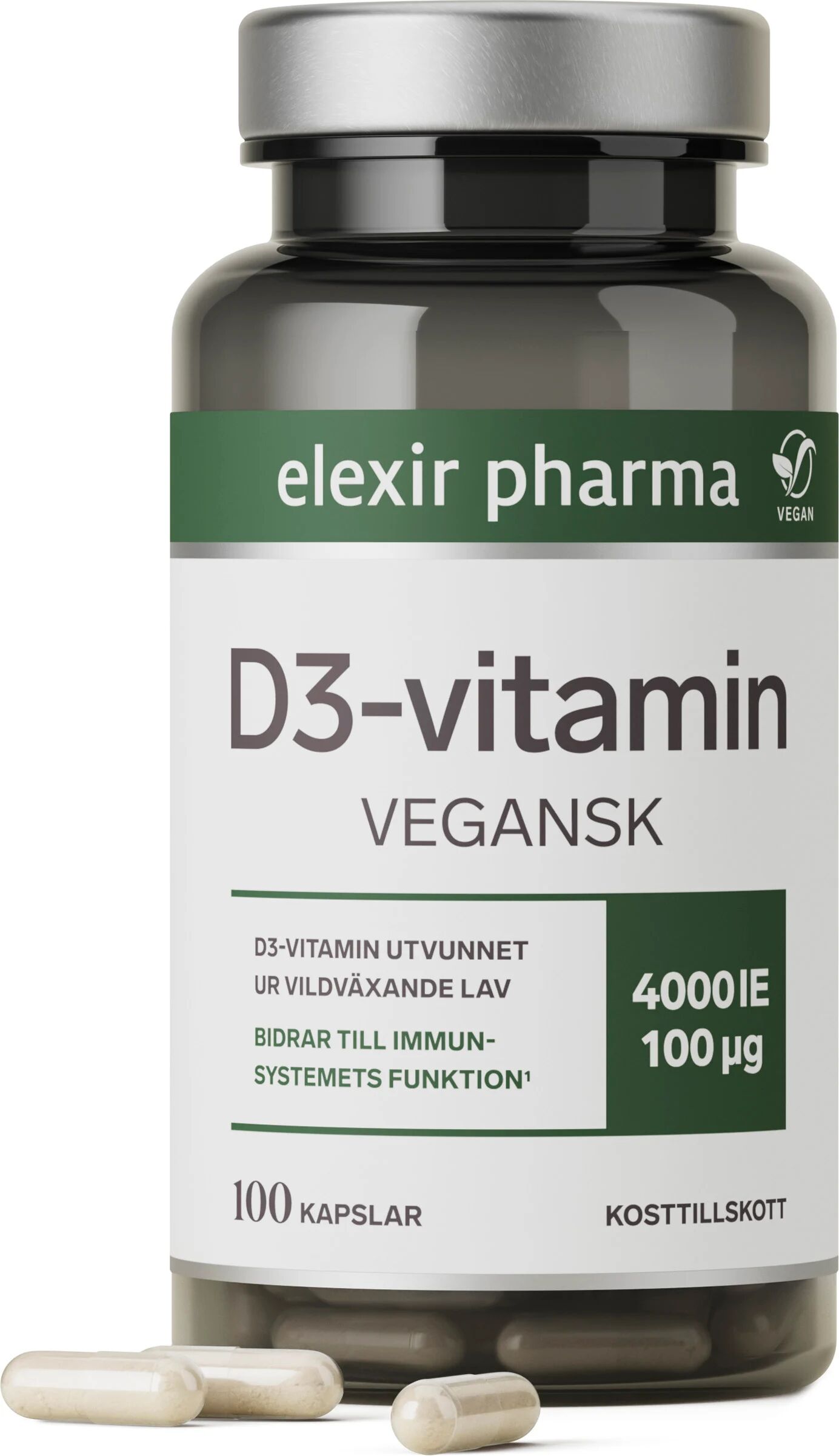 Vegan D3 4000IE 100 kapslar