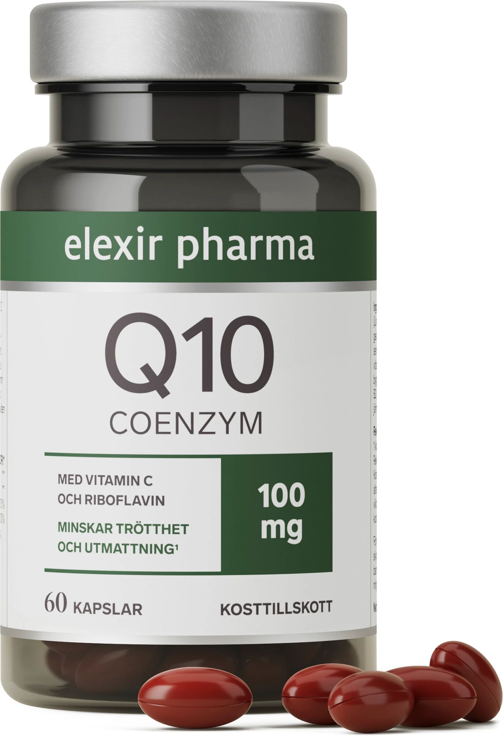 Coenzyme Q10 100 mg 60 kapslar