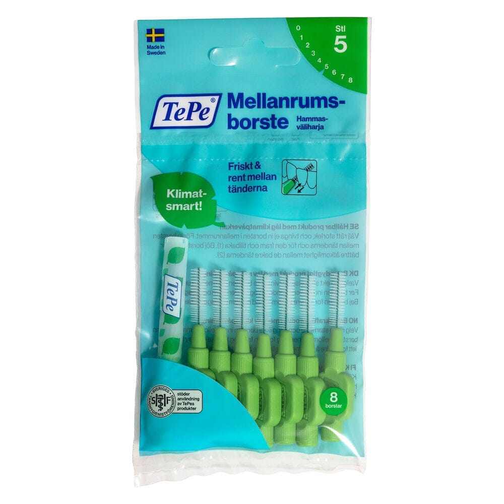 Mellanrumsborste Original 0,8mm Grön 8-pack