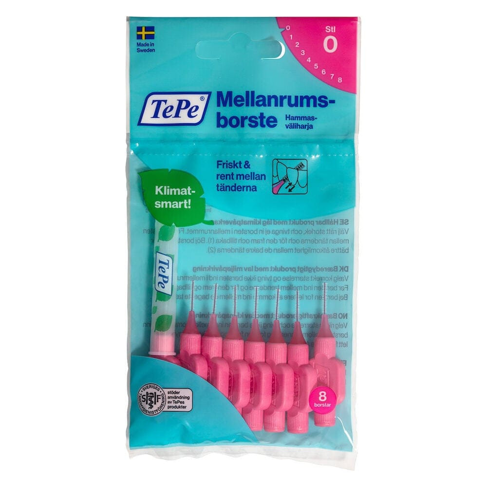 Mellanrumsborste Original Rosa 0,4mm 8-pack