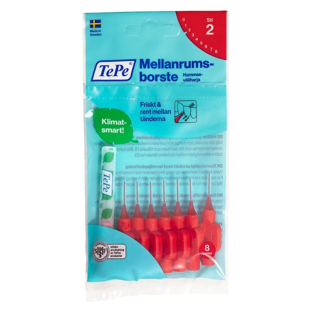 Mellanrumsborste Original Röd 0,5mm 8-pack