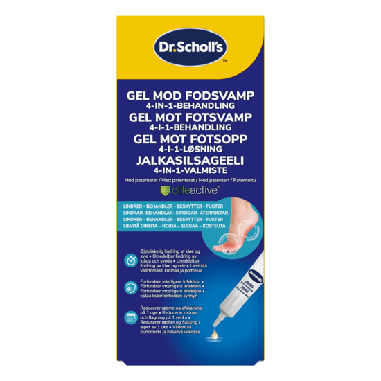Gel mot Fotsvamp 4-in-1