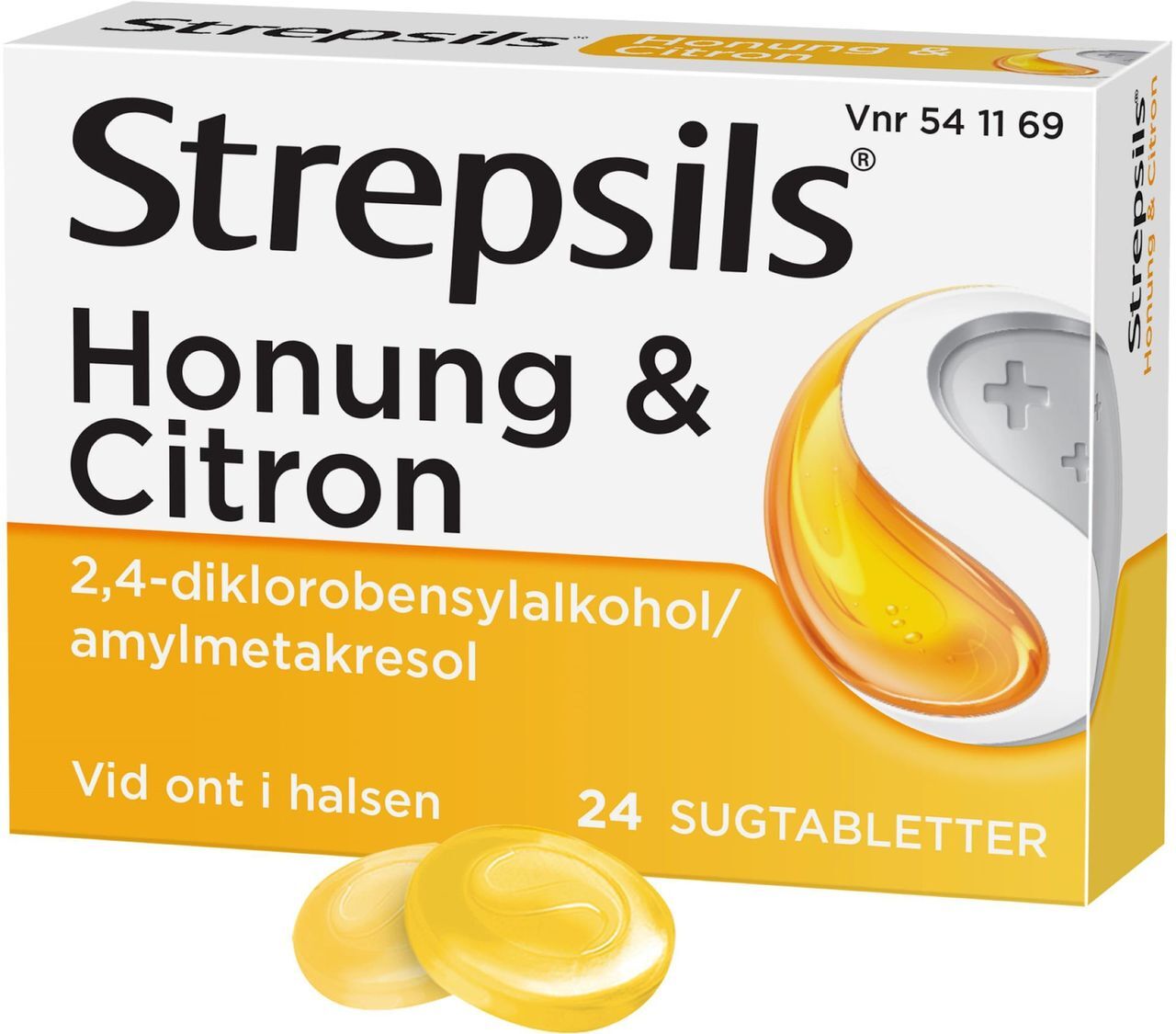 Honung & Citron 24 sugtabletter