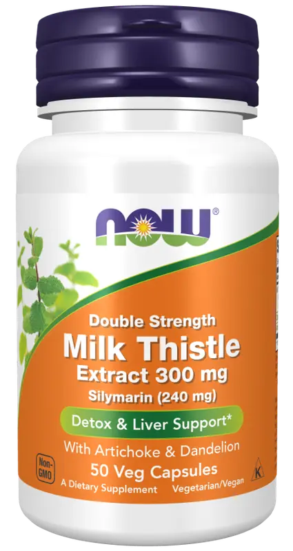 Milk Thistle Silymarin with Artichoke & Dandelion 300 mg 50 vcaps