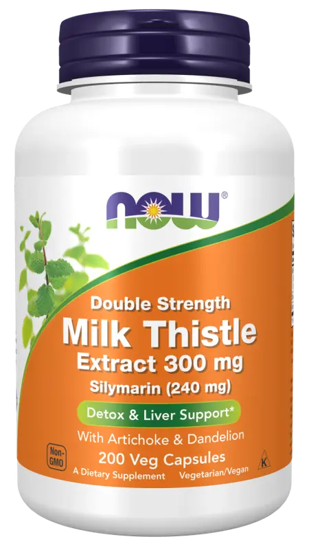 Milk Thistle Silymarin with Artichoke & Dandelion 300 mg 200 vcaps