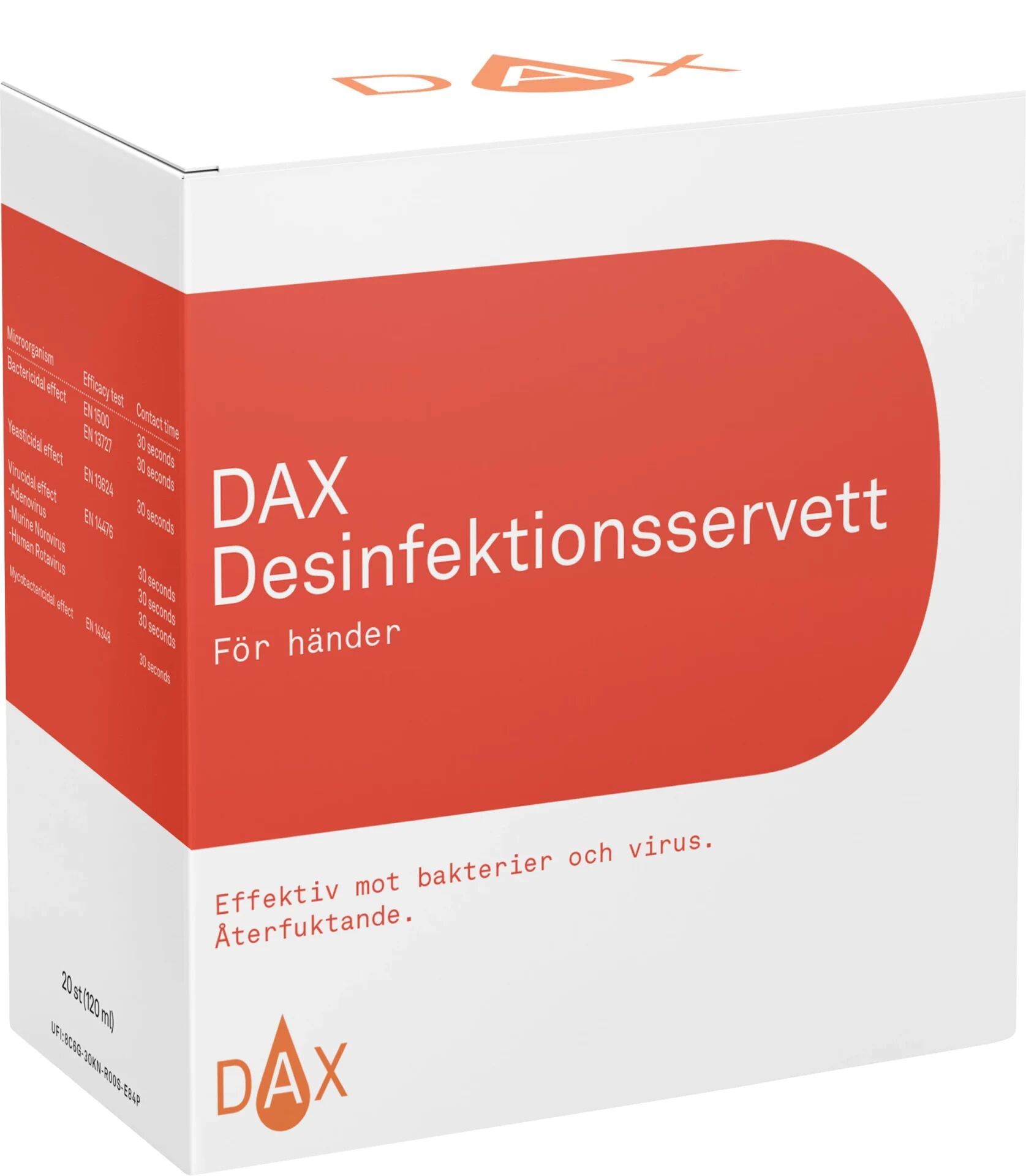Desinfektionsservett Händer 20 st
