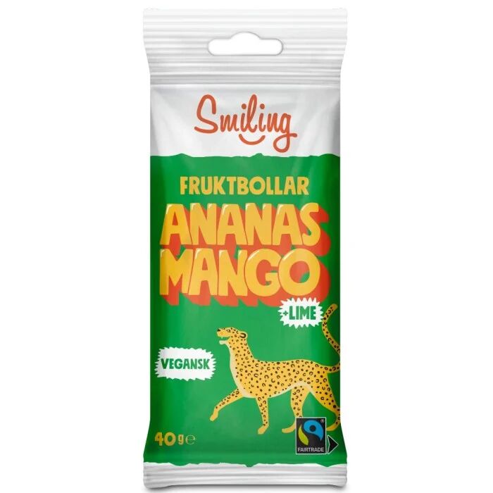Fruktbollar Mango/Ananas/Lime 40g