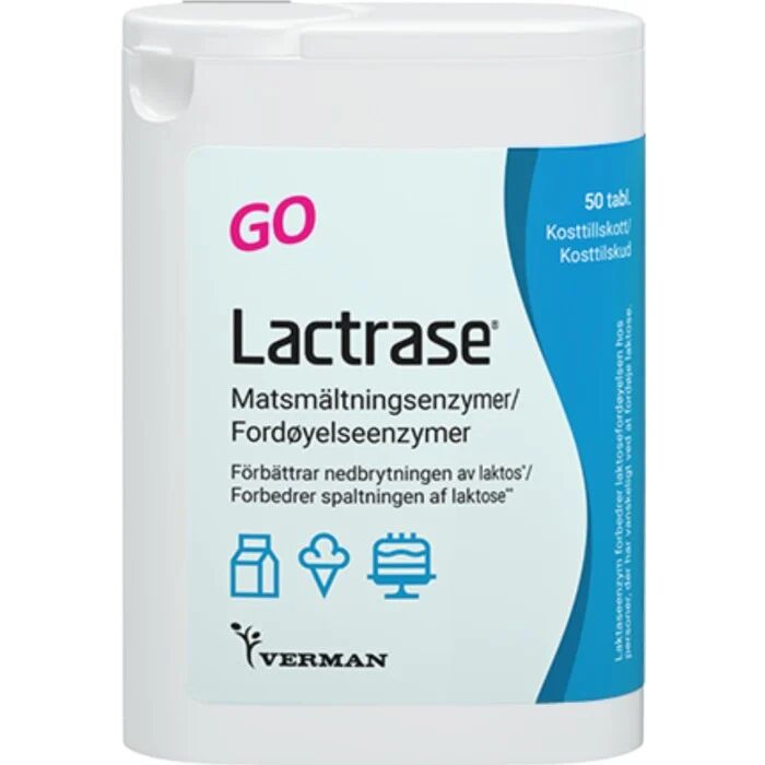 Lactrase GO Laktasenzym 50 tabletter