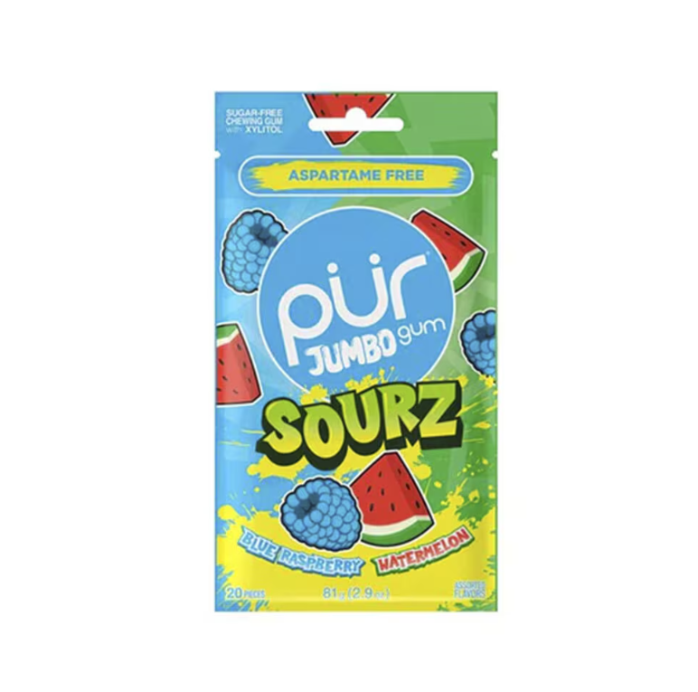 Jumbo sur blå hallon och vattenenmelon 81g