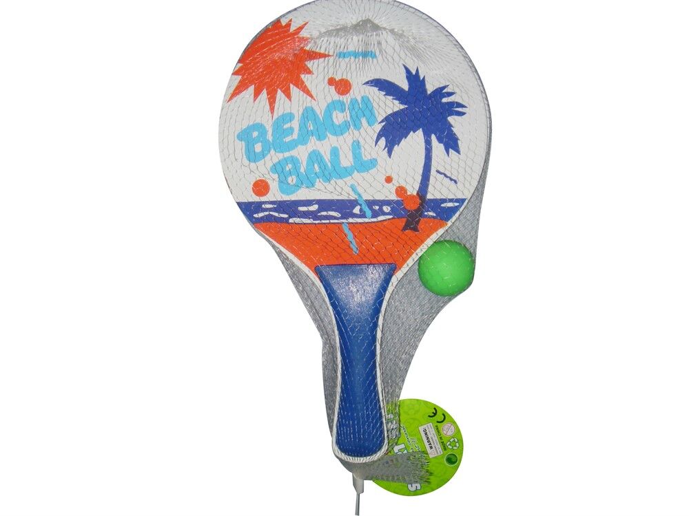 Strandtennis trä med boll