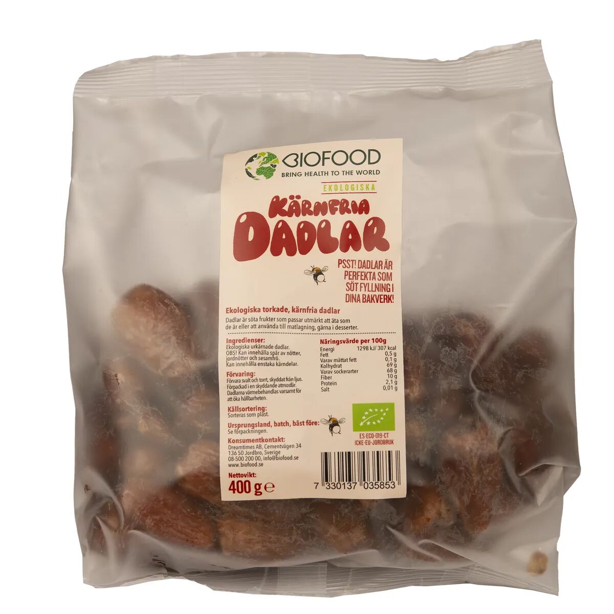 Dadlar Kärnfria 400 G