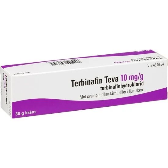 Terbinafin, kräm 10 mg/g 30 g