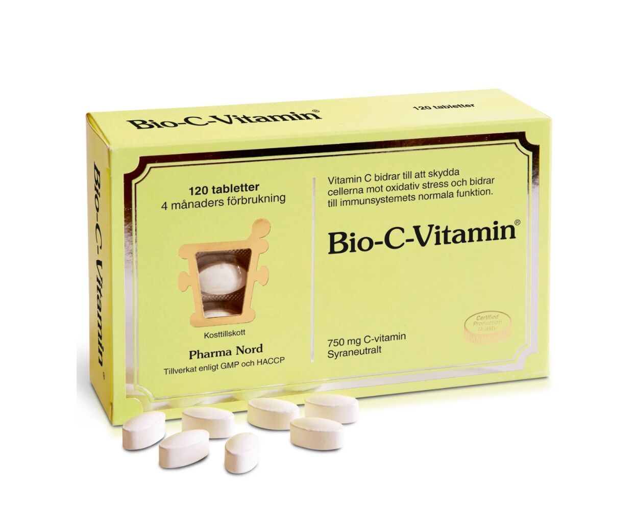 Bio-C-Vitamin 120 tabletter - Pharma Nord