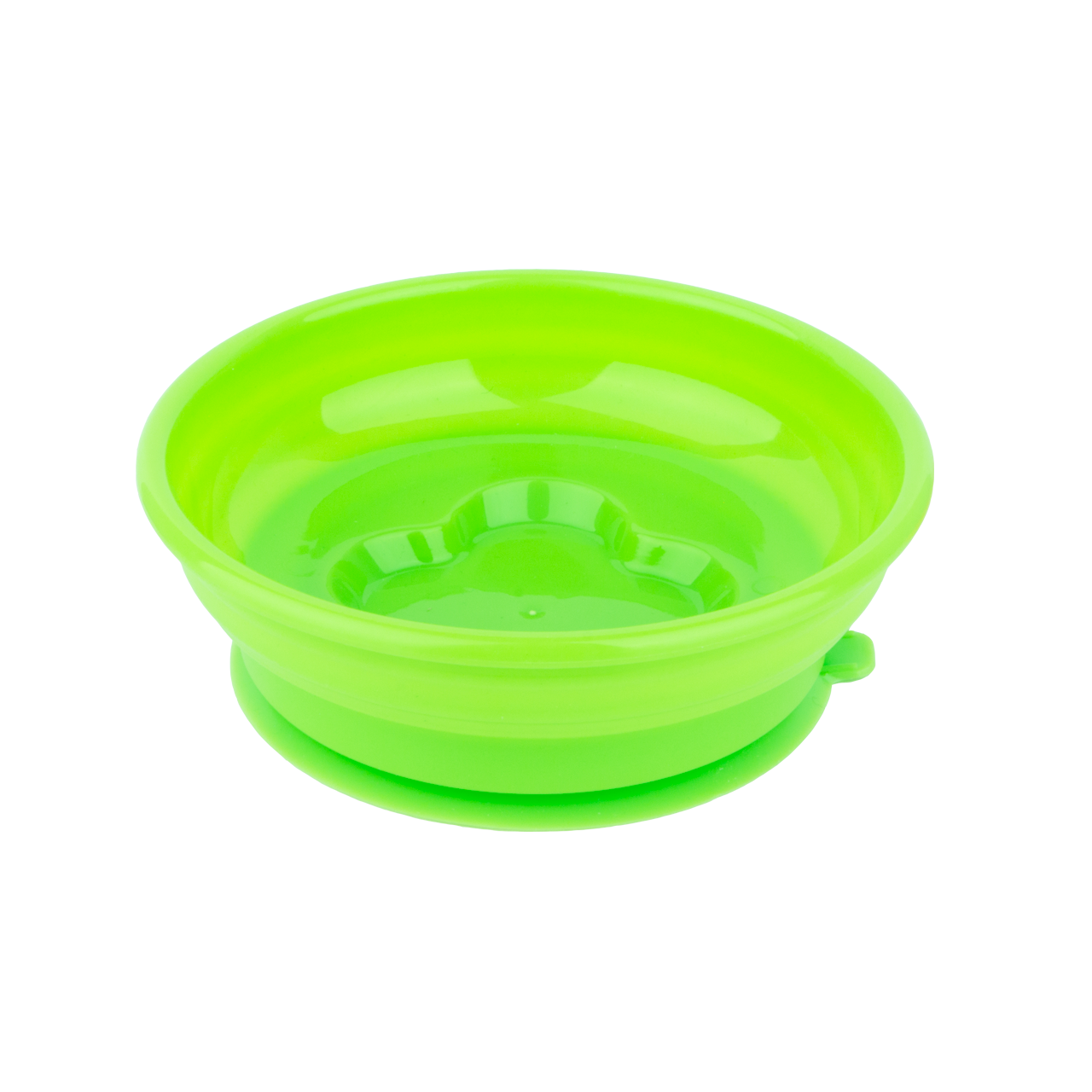 Tallrik med sugkopp - Bambino Grön