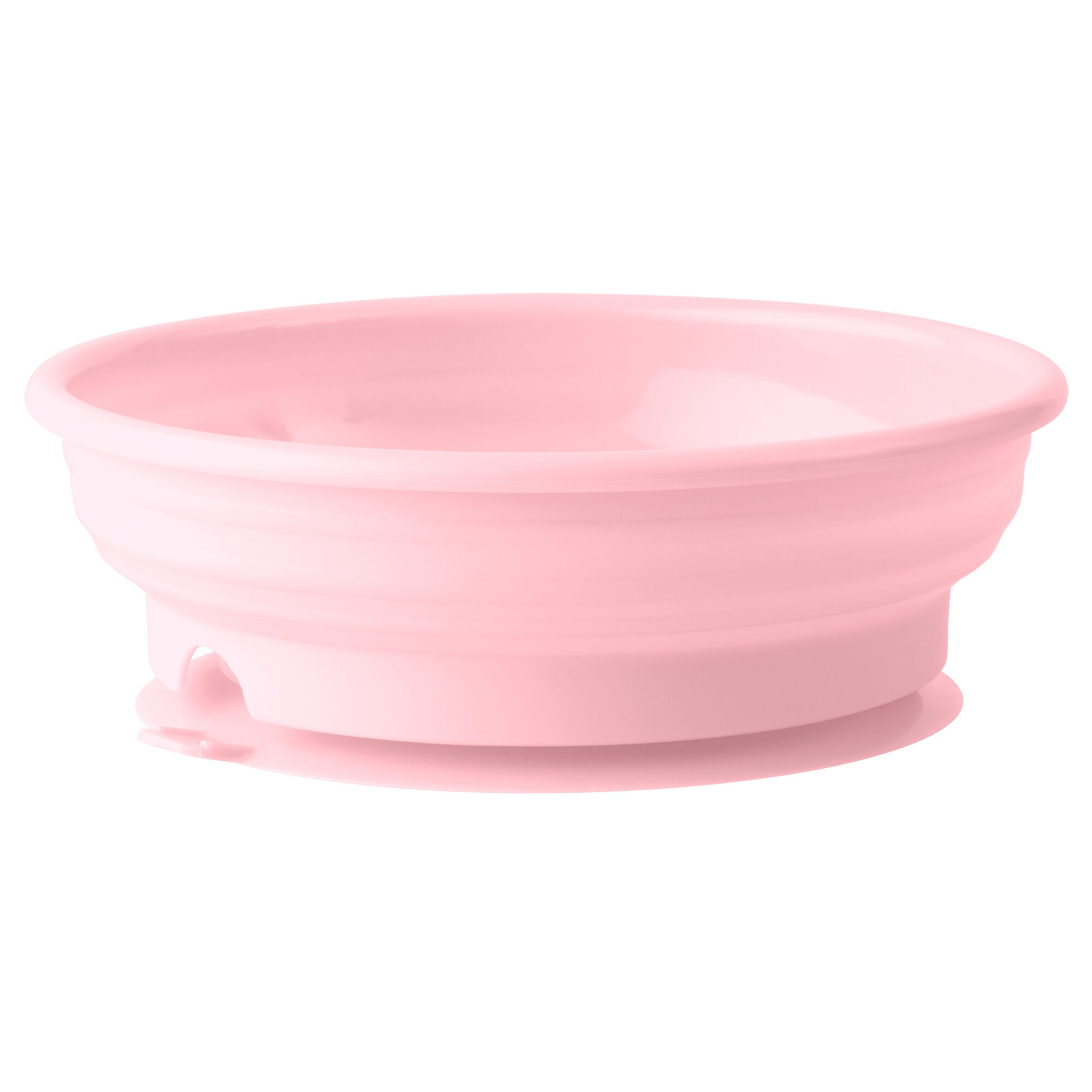 Tallrik med sugkopp - Bambino Ljusrosa