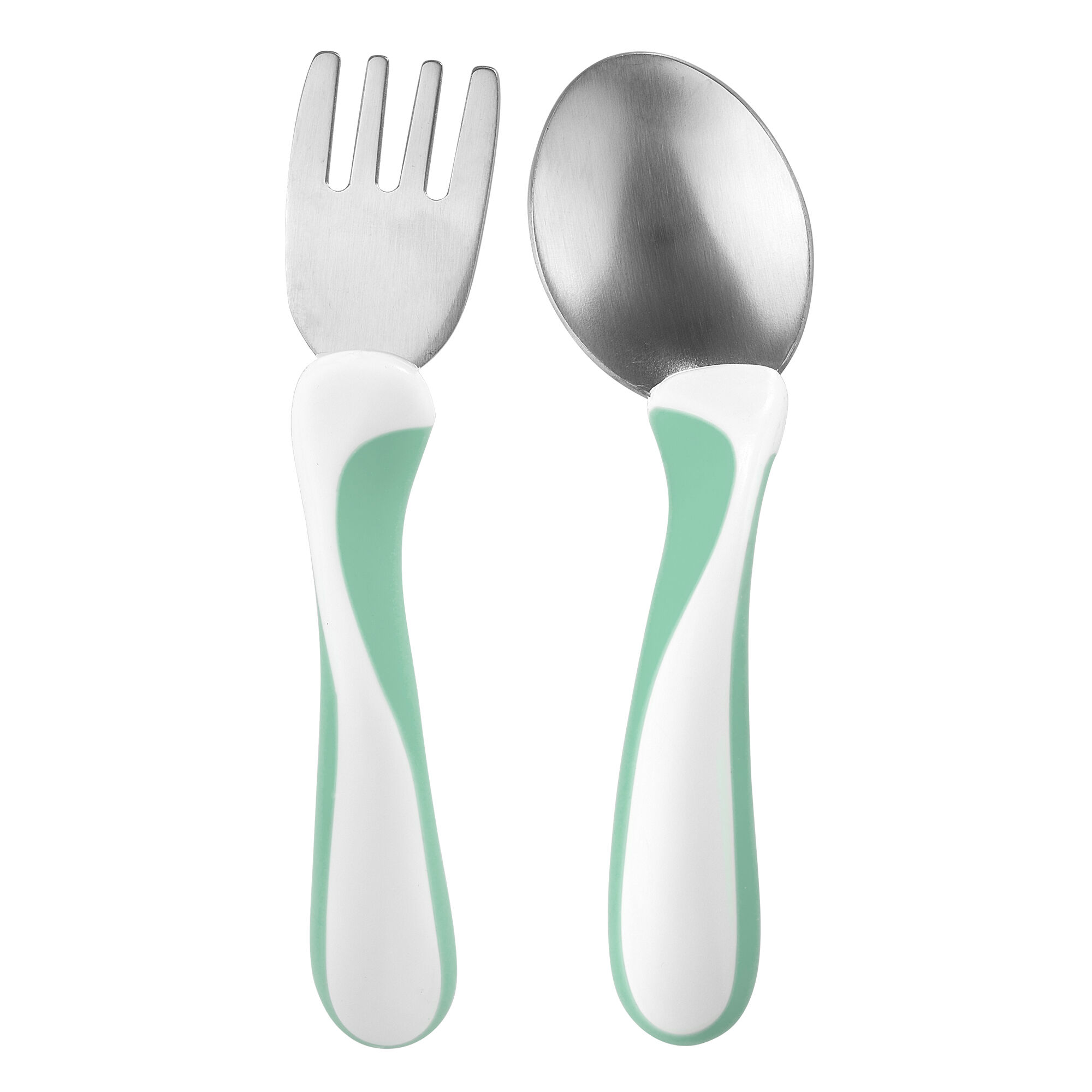 Äta själv-bestick 1-pack - Bambino Ljusgrön