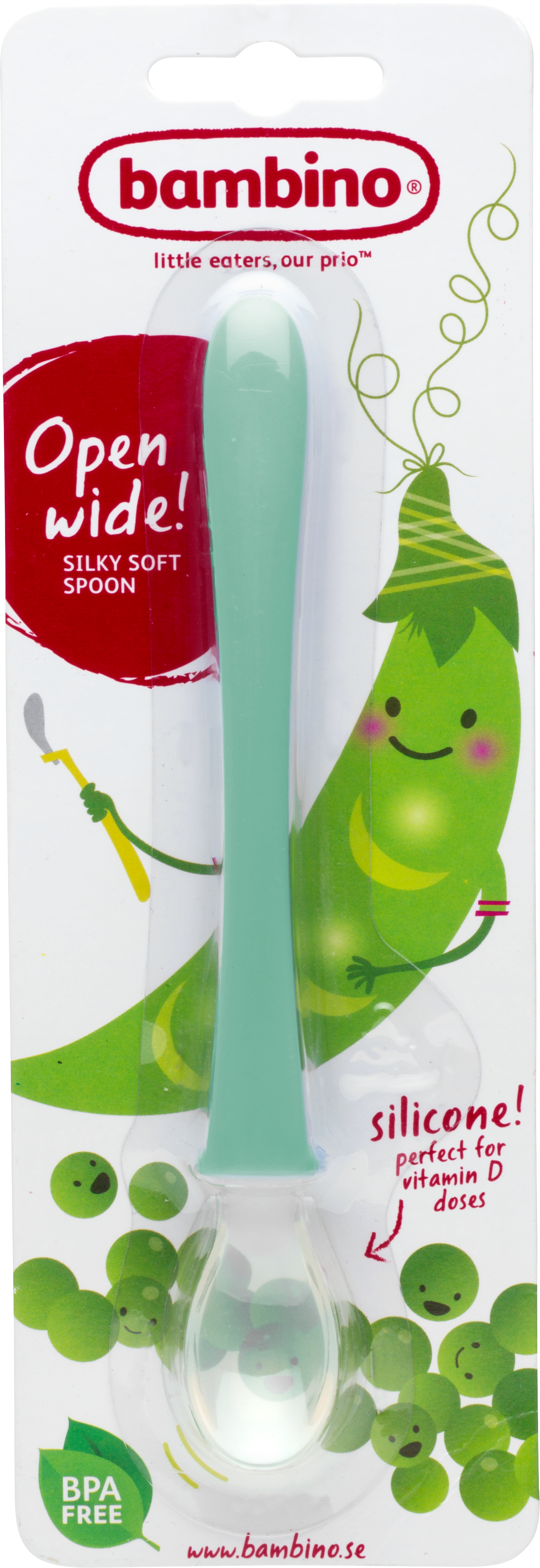 Mjuk matningssked mint 1-pack - Bambino Mint