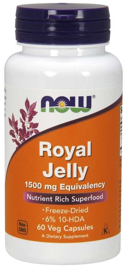 NOW Royal Jelly 1500 mg 60 vegkapslar