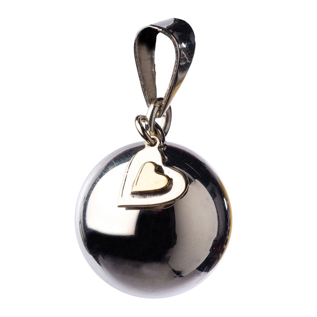 Silverpläterat litet hjärta - Bola gravidsmycke