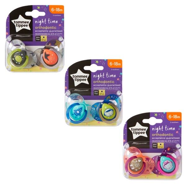 Tommee Tippee CTN Sugnapp Night Time 2-pack - 6-18 mån