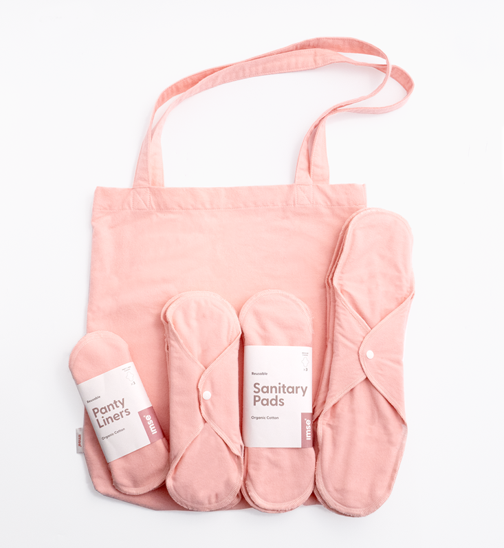 Startpaket med tygbindor - ImseVimse Pink