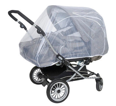 Insektsnät för tvillingvagn - Tullsa Vit