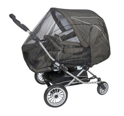 Insektsnät för tvillingvagn - Tullsa Svart