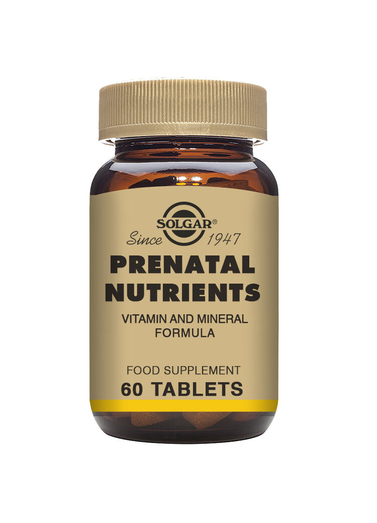 Prenatal Nutrients Solgar – Multivitamin för dig som vill bli gravid, är gravid eller ammar 60 tabletter