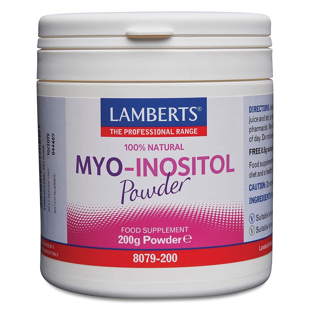 Myo-Inositol-pulver 200g - Lamberts