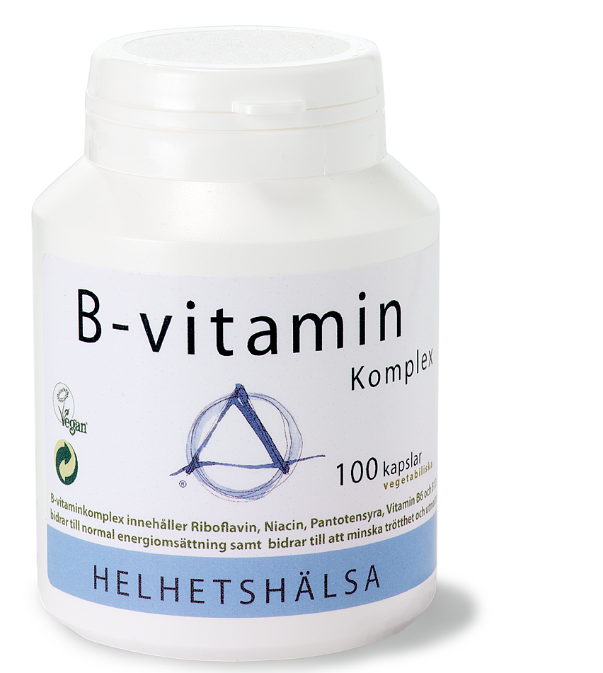 B-vitaminkomplex 100 kapslar - Helhetshälsa