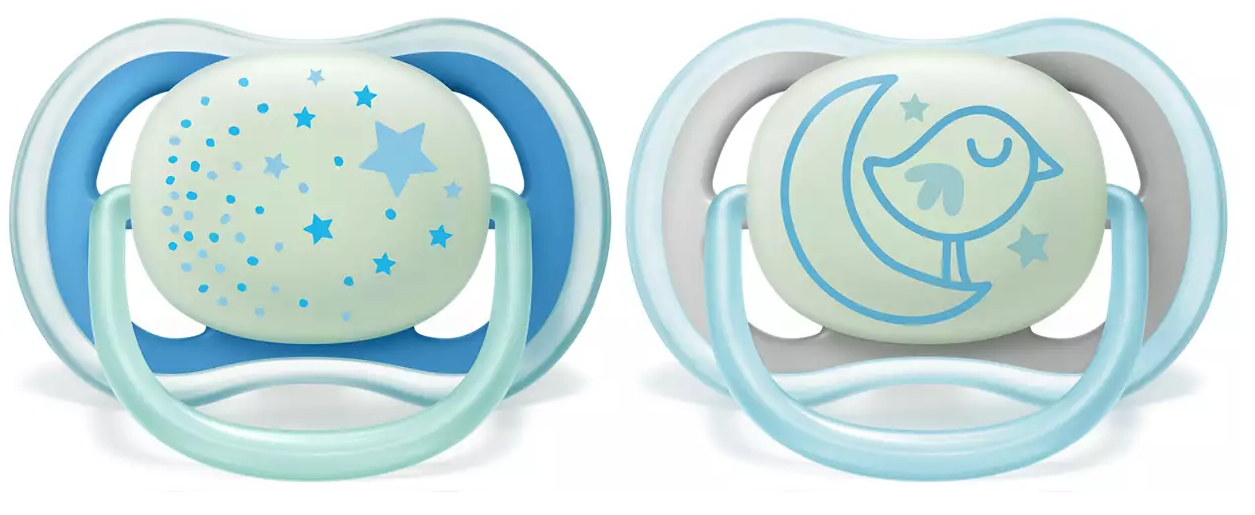 Philips Avent Ultra Air Night-Napp 6-18m 2-pack Blå/Grön