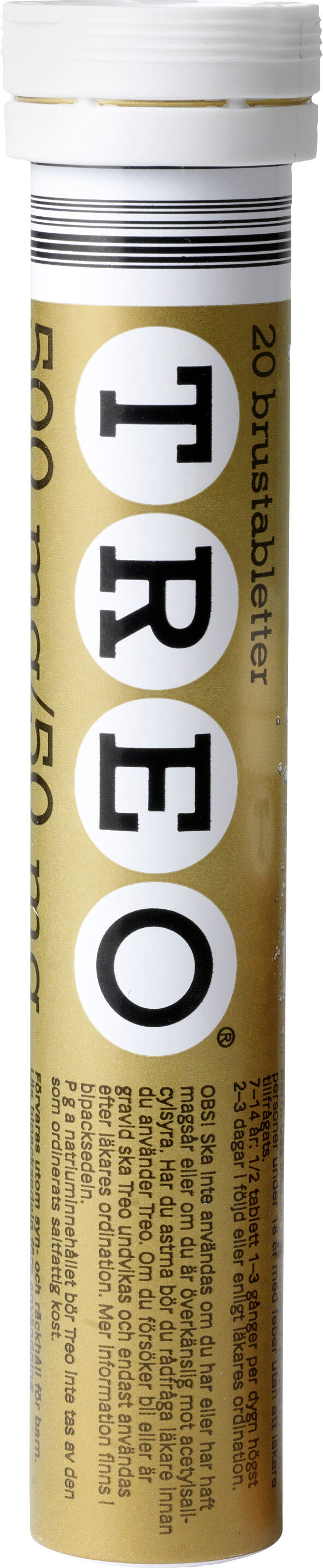 Treo tablett 500 mg/50 mg 20 st