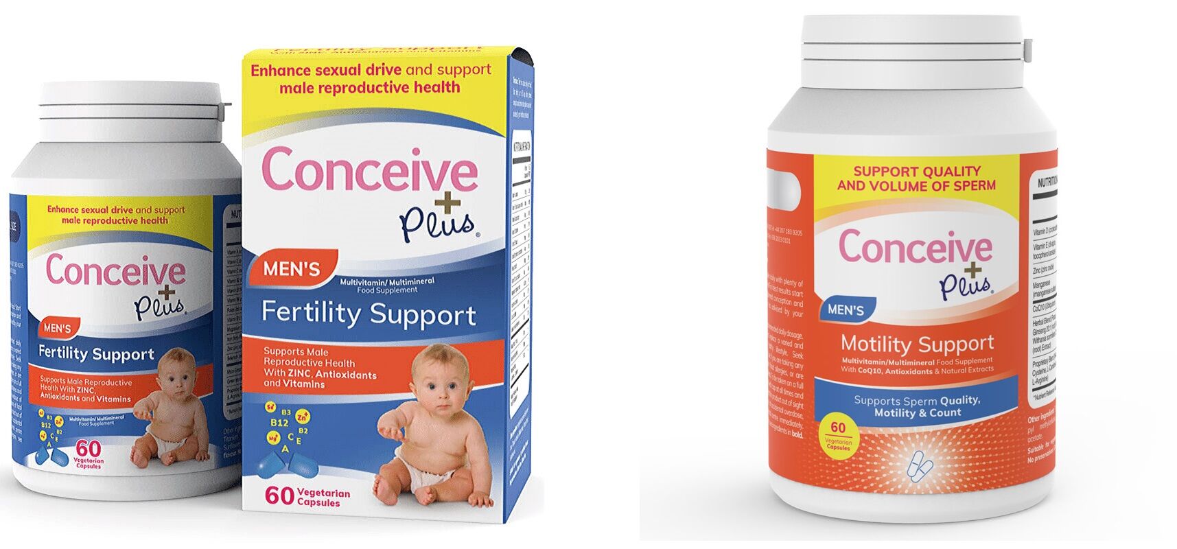 Paket för män! Men's Fertility + Motility Support
