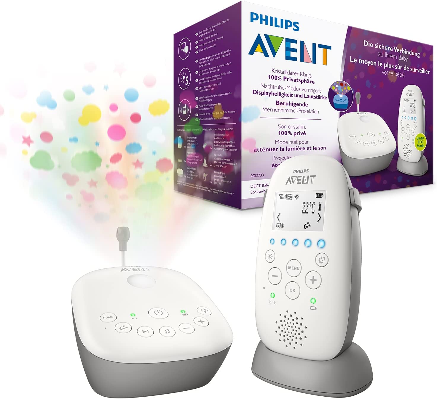 Philips Avent DECT-babyvakt SCD735/26