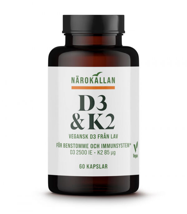 Närokällan D3 & K2 60 kapslar