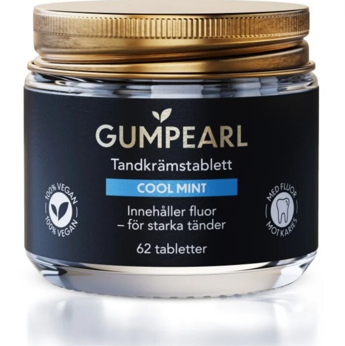 Gumpearl Cool Mint tandkrämstabletter 62 st
