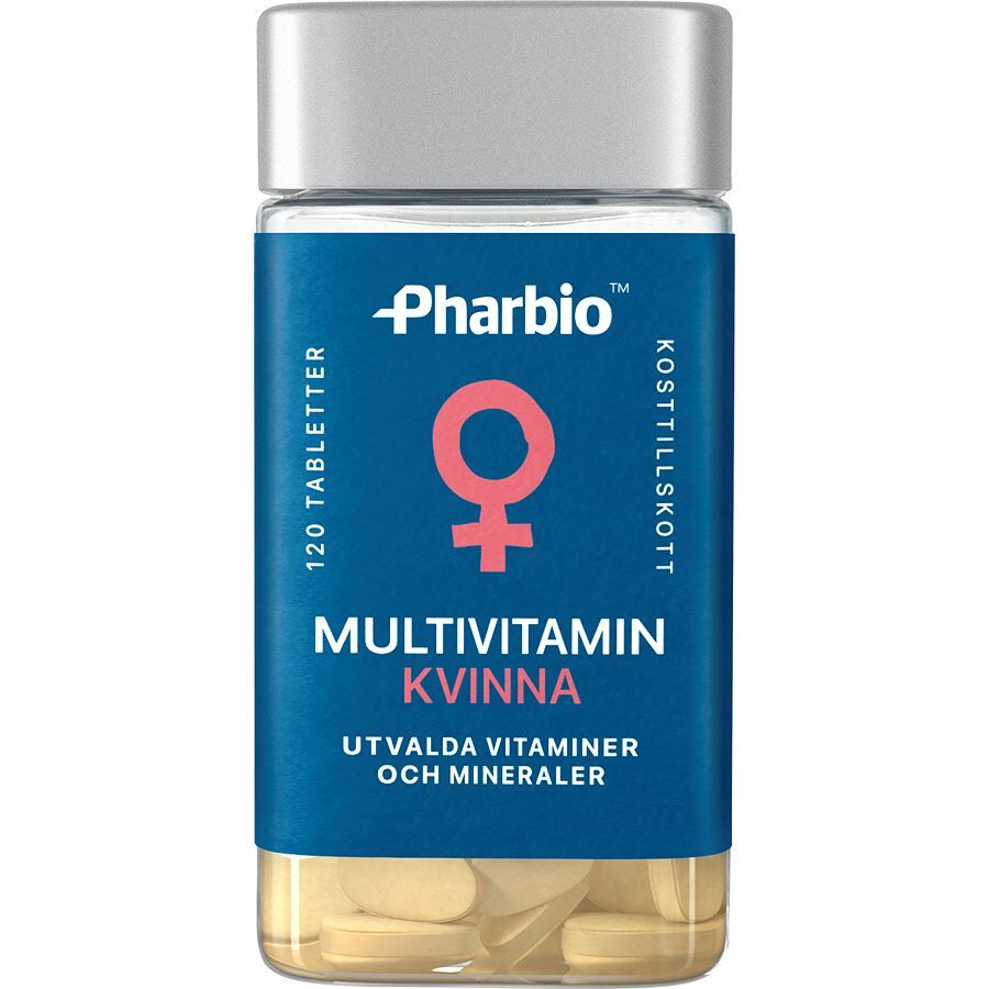 Pharbio Multivitamin Kvinna 120 tabletter