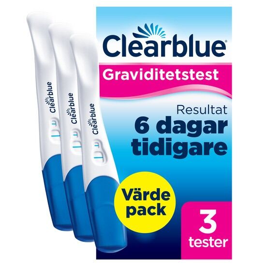 Clearblue Ultratidigt Graviditetstest Resultat Sex Dagar Tidigare 3 tester
