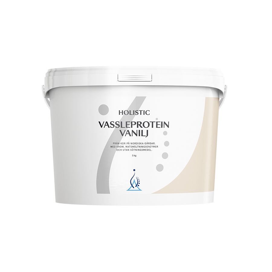 Vassleprotein vanilj, 5 kg - Holistic