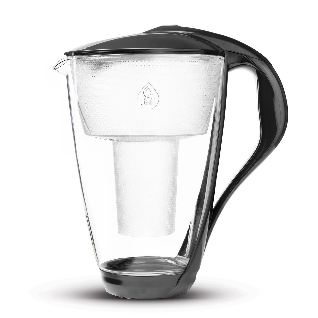 Vattenrenare Glas 2L antracit  - Dafi