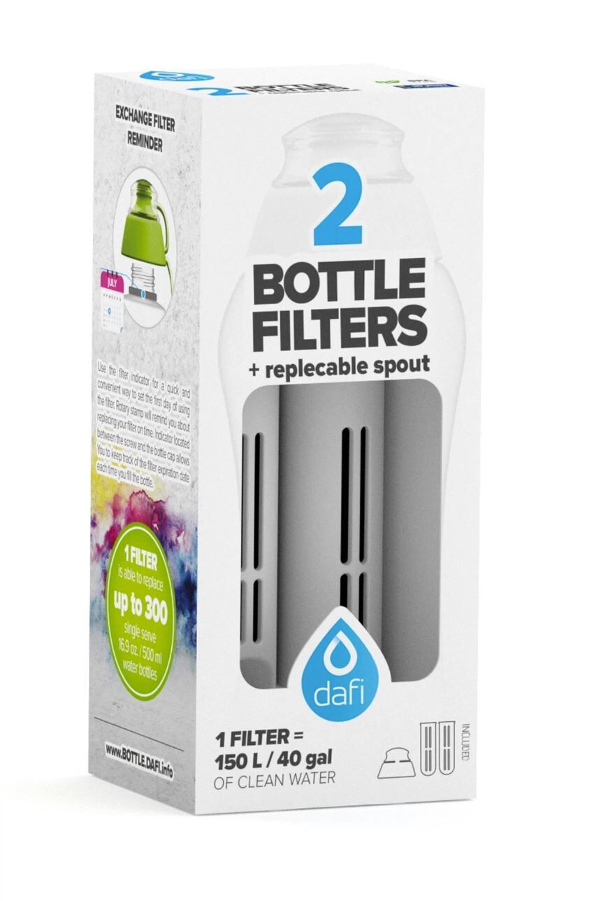 Filterpatroner till sportflaska 2st Antracitgrå - Dafi