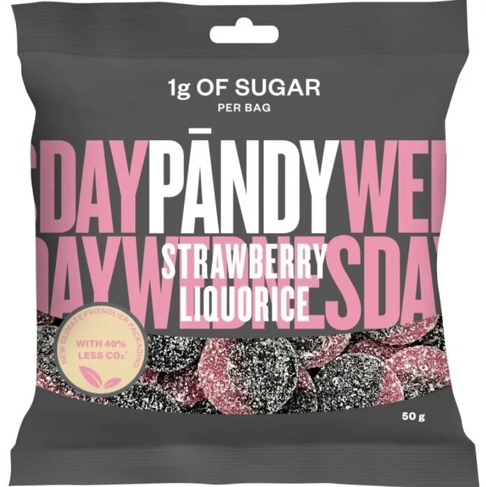 Pändy Candy Strawberry/Liquorice, 50 g