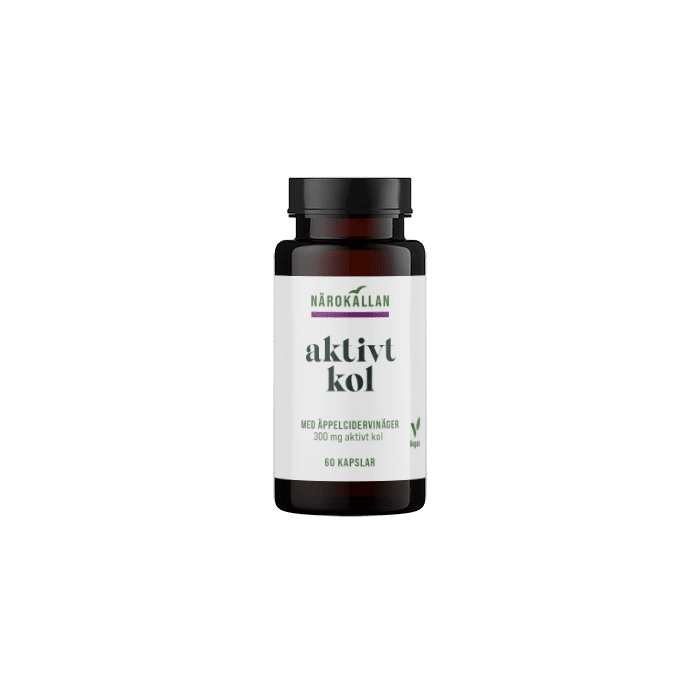 Närokällan Aktivt Kol + Äppelcidervinäger 60 kapslar