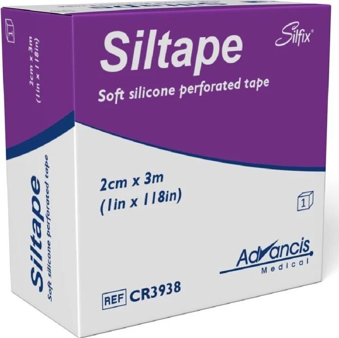 Siltape medicinsk silikontejp 2 cm x 3 m