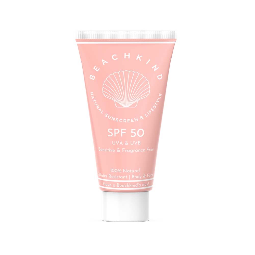 Sunscreen sensitive fragrance free SPF50 50ml Beachkind
