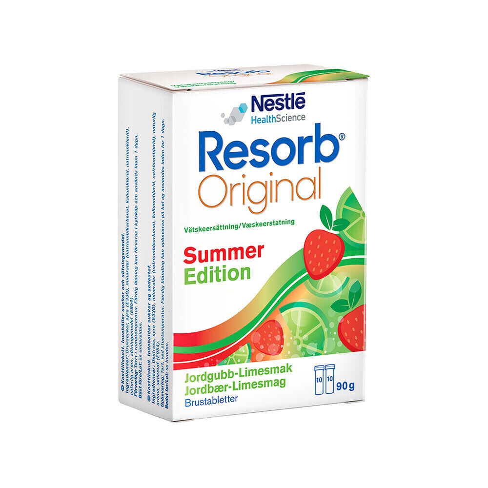 Resorb Brustablett Summer Edition Jordgubb-Lime 20st