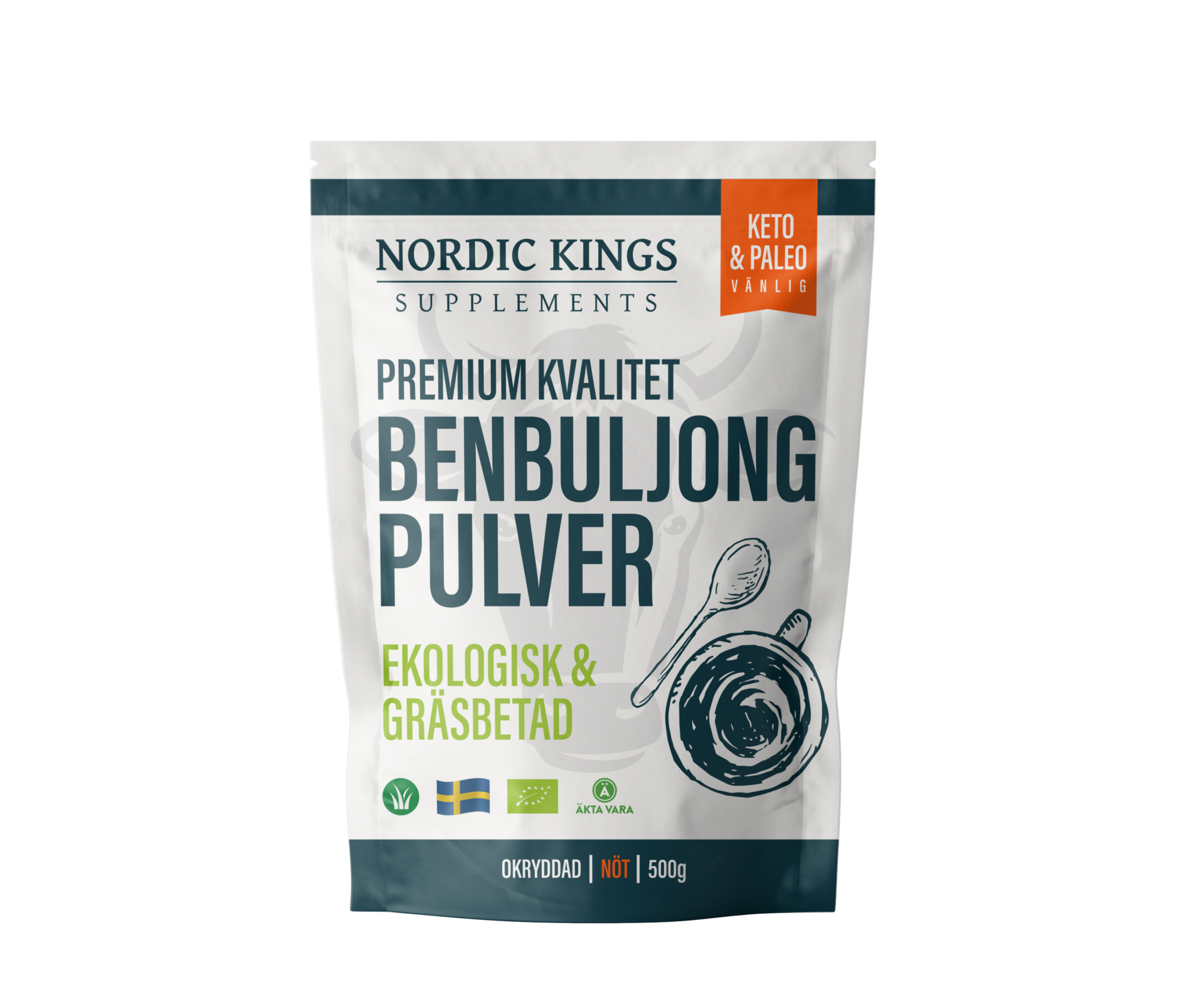 Benbuljong Premium (EKO) – Gräsbetad & Ekologisk 500g - Nordic Kings