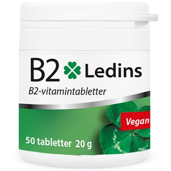 Ledins B2 Vitamin 25 mg, 50 tabletter