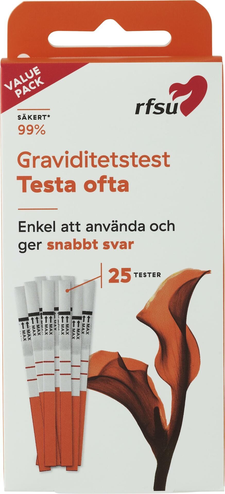 25-pack - RFSU Graviditetstest
