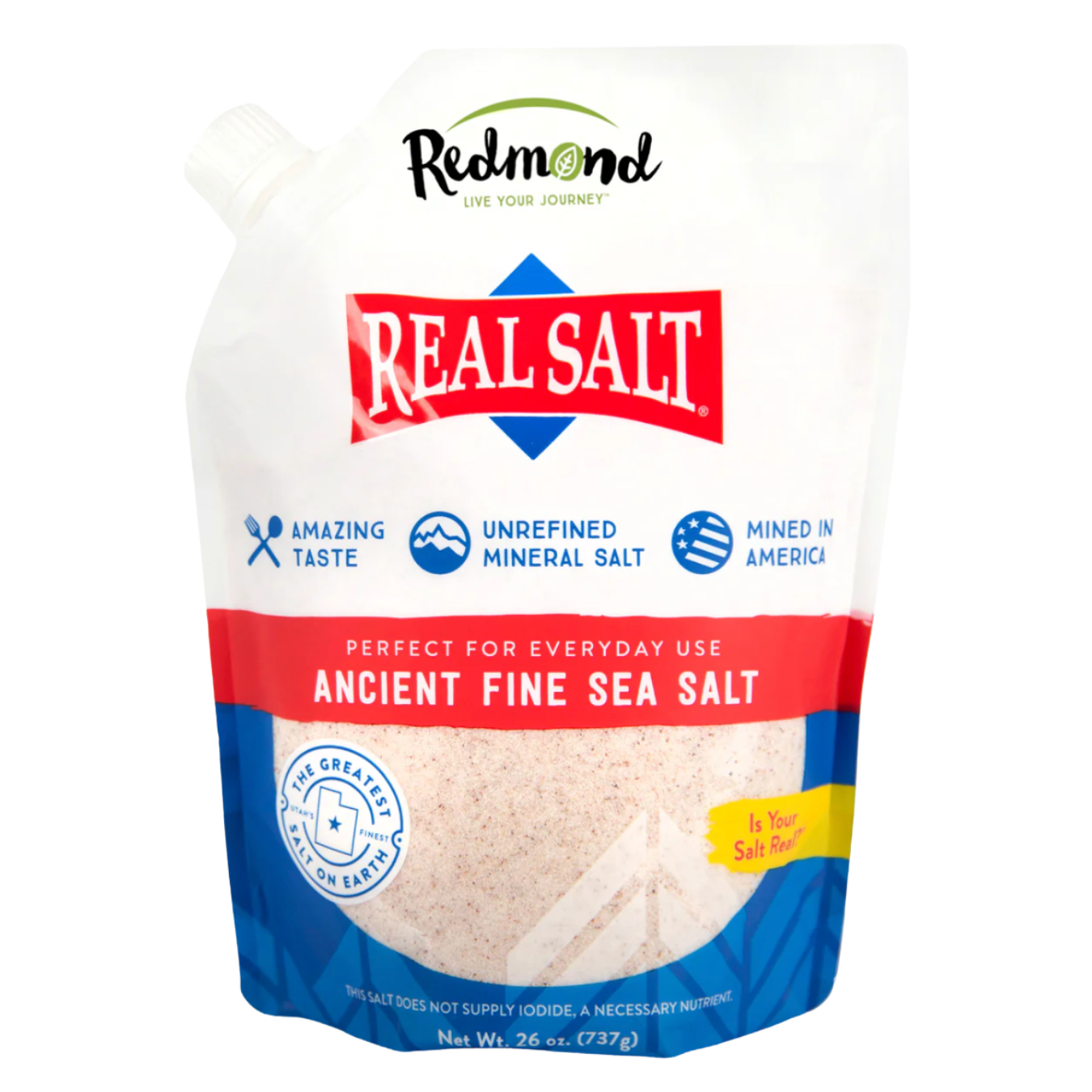 Real Salt FINE 26 oz 737g Pouch